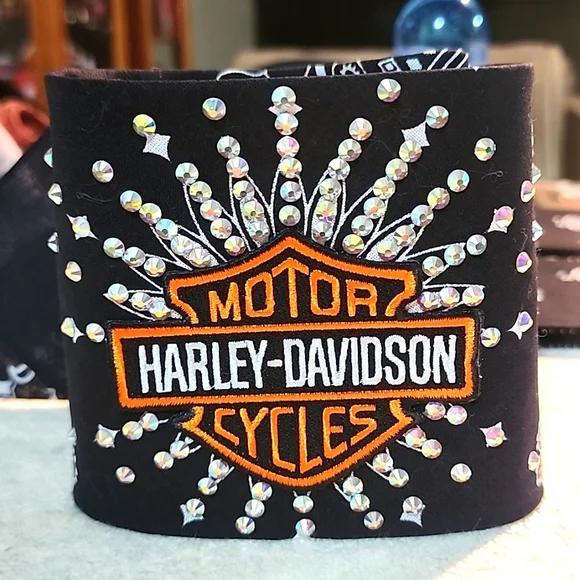 Harley Davison BLINGEAUTIFUL Bandana Harley-davidson Vintage Bandana - Etsy main image 2